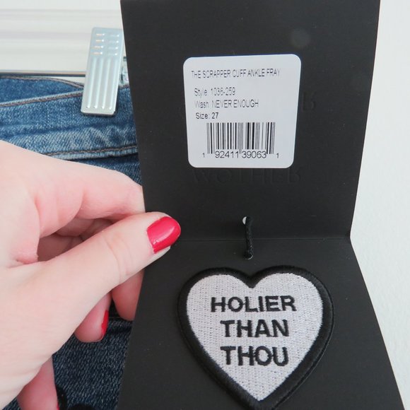 MOTHER SUPERIOR The Scrapper Cuff Ankle Fray NWT - Picture 5 of 15